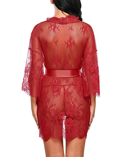 Avidlove Lingerie for Women Lace Babydoll Sleepwear Boudoir Outfits Plus  Size La