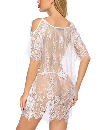 Avidlove Lingerie For Women Sexy Naughty Lace Babydoll Chemise