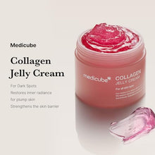 Load image into Gallery viewer, Medicube Collagen Jelly Cream-50ml with Niacinamide and Freeze-Dried Collagen improves uneven skin tone, boosts hydration, and 24-hour glow. No artificial colors. Korean skincare(1.69 fl. oz.)
