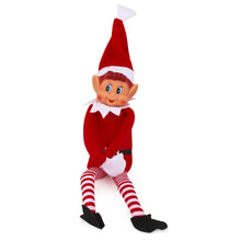 ギャラリービューアに画像を読み込み、Christmas Elf Behaving Badly Plush Toy | Novelty Long Bendy Naughty Boy Christmas Elves Doll | 12 Inches
