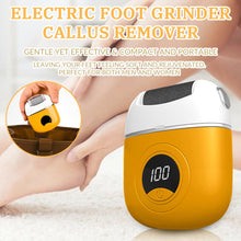 ギャラリービューアに画像を読み込み、Electric Foot Grinder, Digital Electric Callus Remover for Feet, Waterproof Electric Foot File Rechargeable, Electric Foot Callus Remover with 3 Grinding Heads 2 Speeds for Dry Dead Skin (Yellow)
