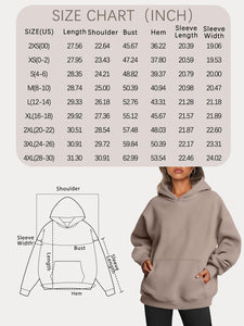 Trendy Queen Womens Oversized Hoodies Fleece Sweatshirts Long Sleeve Sweaters Pullover Fall Outfits Winter Clothes Grey M