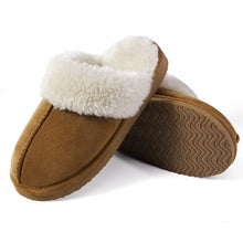 Cargar imagen en el visor de la galería, Litfun Women&#39;s Fuzzy Memory Foam Slippers Fluffy Winter House Shoes Indoor and Outdoor, Chestnut 8-8.5
