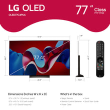 Load image into Gallery viewer, LG 77-Inch Class OLED evo C4 Series Smart TV 4K Processor Flat Screen with Magic Remote AI-Powered with Alexa Built-in (OLED77C4PUA, 2024)
