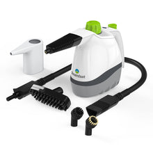 Load image into Gallery viewer, Steamfast SF-210 Handheld Steam Cleaner with 6 Accessories Included to Remove Dirt, Grime, Grease, White
