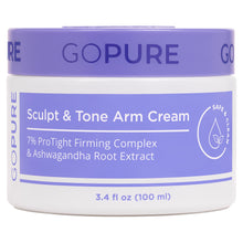 Cargar imagen en el visor de la galería, goPure Sculpt &amp; Tone Arm Cream – Firming And Tightening Cream For The Arms, Smooths The Look Of Wrinkles, Deeply Hydrates, Firms The Look Of Crepey Texture On The Arms
