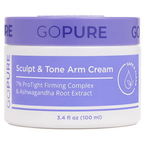 goPure Sculpt & Tone Arm Cream – Firming And Tightening Cream For The Arms, Smooths The Look Of Wrinkles, Deeply Hydrates, Firms The Look Of Crepey Texture On The Arms