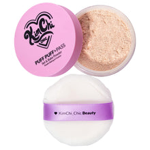 Load image into Gallery viewer, Kimchi Chic Beauty Puff Puff Pass Set and Bake Powder, Loose Face Powder with Extra Fluffy Setting Powder Puff, Soft Natural Face Makeup for Uneven Skin Tone, 03 Translucent
