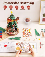 Load image into Gallery viewer, ROBOTIME 3D Puzzles for Adults Wooden Music Box with LED DIY Model Christmas Tree Building Kit for Kids Hobby Crafts Unique Home Decor
