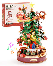 Load image into Gallery viewer, ROBOTIME 3D Puzzles for Adults Wooden Music Box with LED DIY Model Christmas Tree Building Kit for Kids Hobby Crafts Unique Home Decor
