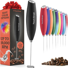 Load image into Gallery viewer, Powerful Handheld Milk Frother, Mini Milk Foamer, Battery Operated (Not included) Stainless Steel Drink Mixer for Coffee, Lattes, Cappuccino, Frappe, Matcha, Hot Chocolate.
