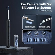 Cargar imagen en el visor de la galería, Ear Wax Removal, Ear Cleaner with Camera and Light, FSA HSA Eligible, Ear Wax Removal Tool Camera with 1080P, Ear Cleaning Kit with 6 Spoons, Ear Camera for iOS &amp; Android (Black)
